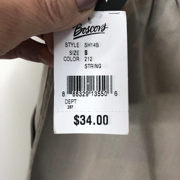 Hasting & Smith NWT Women's Tan Pull On Cropped Pants w/Drawstring Size Small - Picture 6 of 7